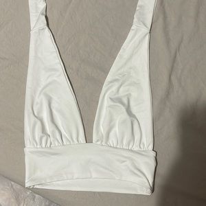 White crop top halter neck?
